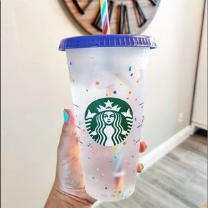 Starbucks confetti color changing cup